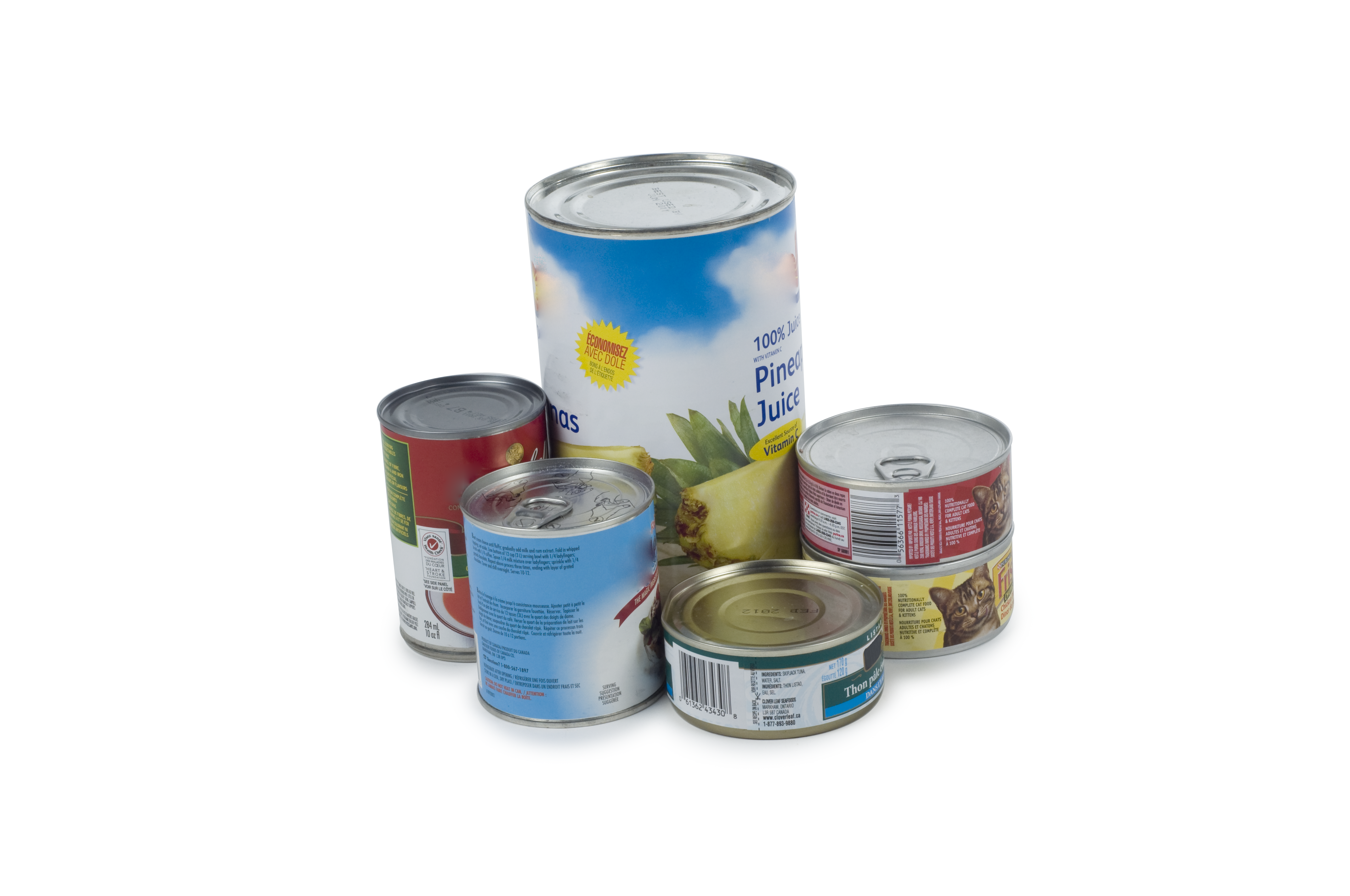 tin and steel cans for recycling